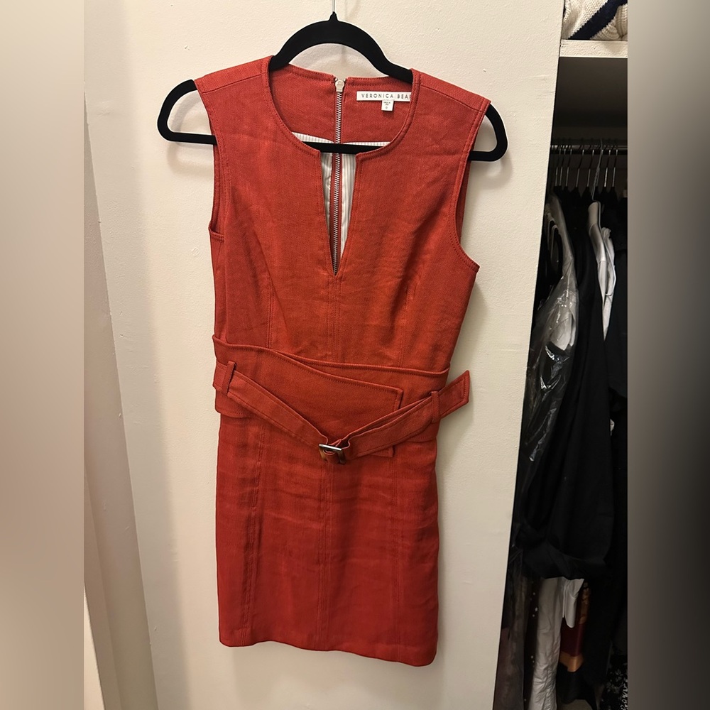 Veronica beard belted dress